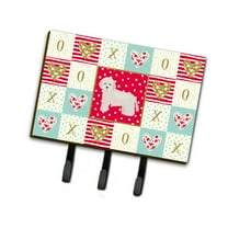 Carolines Treasures CK5825TH68 Cyprus Poodle Love Leash or Key Holder Red Triple Hook multicolor