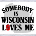 thumbnail image 2 of CafePress - Somebody In Wisconsin - Cute Infant Bodysuit Baby Romper - Size Newborn - 24 Months, 2 of 3