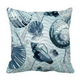 thumbnail image 1 of EREHome seashells Housse de Coussin de style Nautique Ensemble 16x16 Pouces, 1 of 1