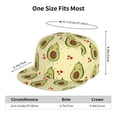 thumbnail image 2 of Flat Bill Trucker Hats for Women Men - Avocados And Hearts Adjustable Flat Baseball Cap Snapback Hats Dad Hats for Men, 2 of 7