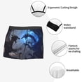 thumbnail image 3 of Balery Black And Blue Lightning Dragon Calzoncillos bóxer para hombre, ropa interior de algodón suave y transpirable con cinturilla de nailon-Large, 3 of 5