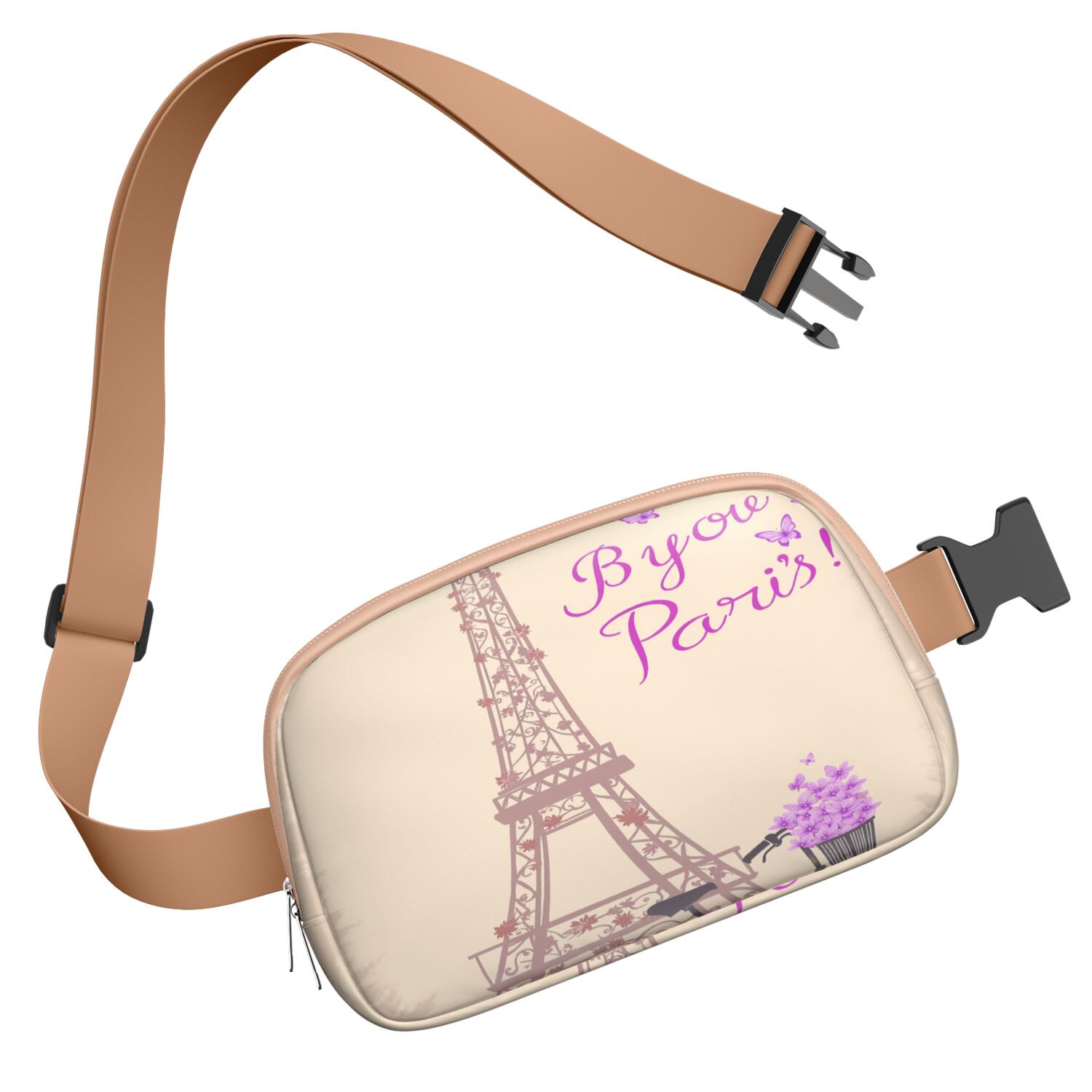 Cross Body Bag for Sports Enthusiasts Commuters HandsFree Running Belt for Jogging with Adjustable Strap for Outdoors Workout Traveling Paris Sporty Waist Pack
