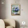 thumbnail image 5 of Snowy Azure Petals Canvas Elegant Florals by Art Remedy, Gold Frame, 16" x 20", 5 of 7