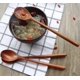 thumbnail image 4 of Wooden Spoons, 6 Pcs Wood Soup Spoons For Eating Mixing Stirring, 4 of 5