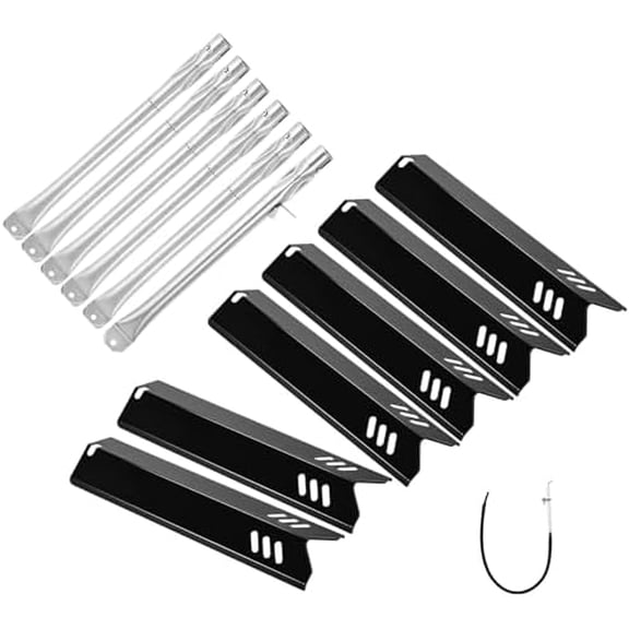 GR2205723-OG-00 Grill Replacement Parts for Outdoor Gourmet 4 5 6 Burners Gas Grill Parts GR2323101-OG-00 GR2205720-OG-00 Heat Shield Flame Tamer Plates Burner Tubes with Igniter Wire