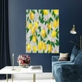 thumbnail image 5 of Kdxio Lemon Seamless Pattern Oil Painting Effect Pattern Canvas Wall Art 12x16 Inches - Waterproof HD Print Solid Wood Frame for Living Room & Bathroom,Vertical, 5 of 8
