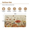 thumbnail image 2 of Fall Door Mat 17x29 Inch Wildflowers Golden Eucalyptus Leaves Thanksgiving Doormat Decorative Outdoor Autumn Mushroom Floral Butterfly Decoration Indoor Outdoor Entrance Floor Welcome mat, 2 of 5