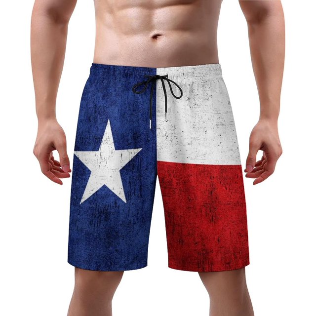 NICKSUN Men's Swim Trunks, Cute Print Quick Dry Summer Board Beach Shorts with Mesh Lining and Pockets