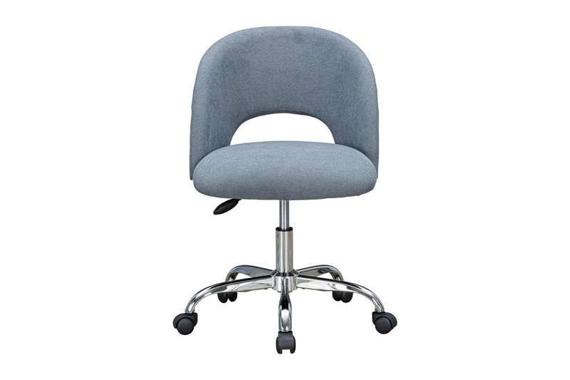 Mainstays Fabric Upholstered Open Back Office Chair, Grey for Teens and Adults
