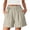 #551-Khaki, variant on Women's Straight Leg Casual Pants Elastic Waist Side Drawstring Pocket Loose Breathable Trousers Summer Daily Fashion Bottom
