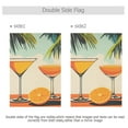 thumbnail image 4 of Yayeee Garden Flag 12" x 18" Double Sided Outdoor Yard Lawn Holiday Decorations, Mid Century Glasses, 4 of 6