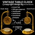 thumbnail image 2 of Reloj de Mesa ALADEAN LOVE YOU NEO en Latón Vintage 9x8x14 cm, 2 of 6