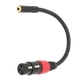 thumbnail image 3 of Cable conversor de micrófono profesional de 3,5 mm a XLR hembra de 0,2 m con miniconector para cámara y ordenador, 3 of 8