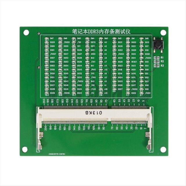 Probador de Tarjetas de Memoria DDR3 para Portátiles, Herramienta de Detección y Reparación de Placas Base Externas con Luz.