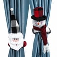 thumbnail image 2 of ChYoung Christmas Curtain Buckle Tieback Doll Curtain Hook for Window Living Room Decorations Santa Snowman 2 Pcs, 2 of 10