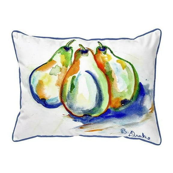 Betsy Drake ZP819 20 x 24 in. Three Pears Indoor & Outdoor Extra Large Pillow