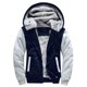 thumbnail image 1 of Sudadera con capucha y cremallera de forro polar para hombre, chaquetas de manga larga, sudadera gruesa, sudadera informal con capucha, 1 of 3