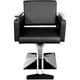 thumbnail image 2 of Sillon Silla Barberia Estetica Cuadrada 360° Moderna Negra Nanofort, 2 of 5