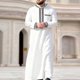 thumbnail image 1 of Ceisia Men's Oversize Hooded Embroidered Muslim Robe With Zip Placket Gift, 1 of 7