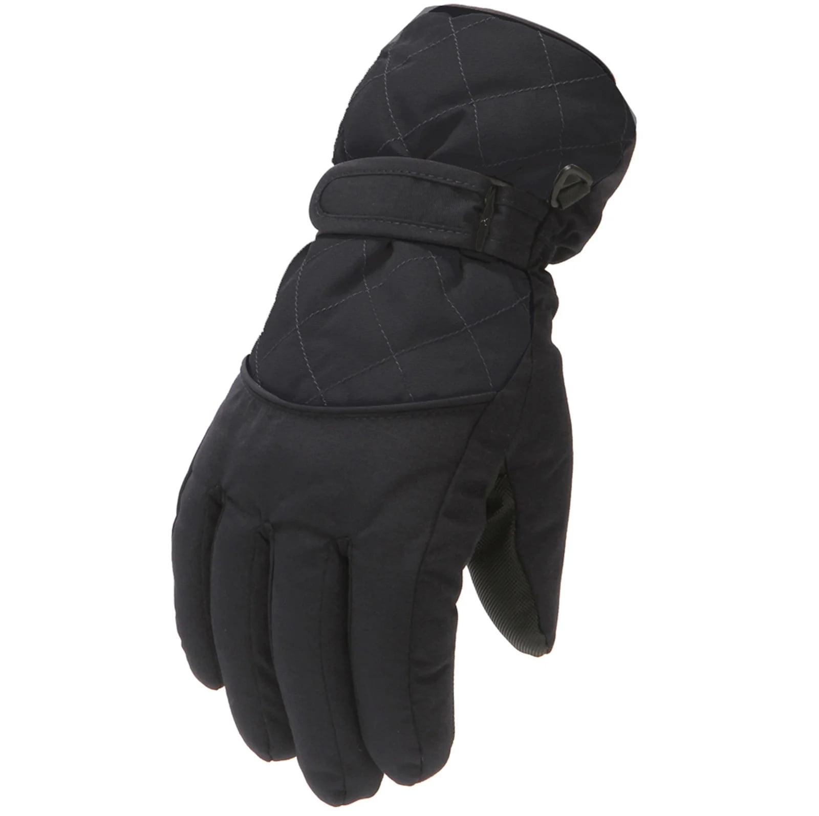 Staki Kids Children Ski Gloves Winter Snow Gloves Waterproof Winter Warm Glove for Snowboarding Sledding(Black,11-16 Years)