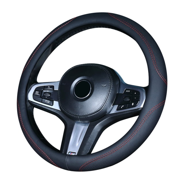 Agiferg Four Seasons Universal Steering Wheel Cover Made Of Microfiber Leather