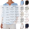 thumbnail image 3 of Admvng Womens Top Split V Neck 3/4 Sleeve Pocket BlouseSolid Color Lightweight Casual Summer Shirt, 3 of 6