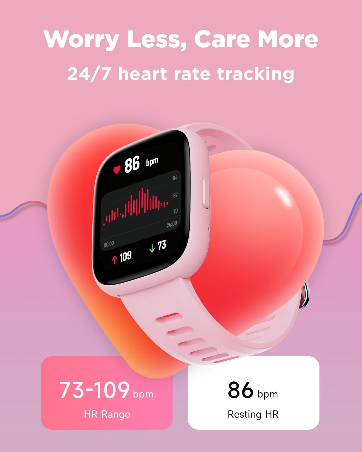 BIGGERFIVE Smart Watch for Kids, 1.8" Fitness Tracker Watch Pedometer, IP68 Waterproof, Sleep Monitor, Calorie Step Counter, 5 Puzzle Games with/Without APP for Girls Teens 5-16