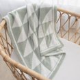 thumbnail image 2 of Living Textiles Couverture en Chenille - Triangle Sauge, 2 of 3