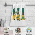 thumbnail image 4 of Coolnut St. Patrick Gnome Hand Towels 2 PCS, Ultra Soft and Highly Absorbent, Lucky Shamrock Decorative Fingertip Towel for Home, Bathroom, Kitchen, 28.3"x14.4", 4 of 4