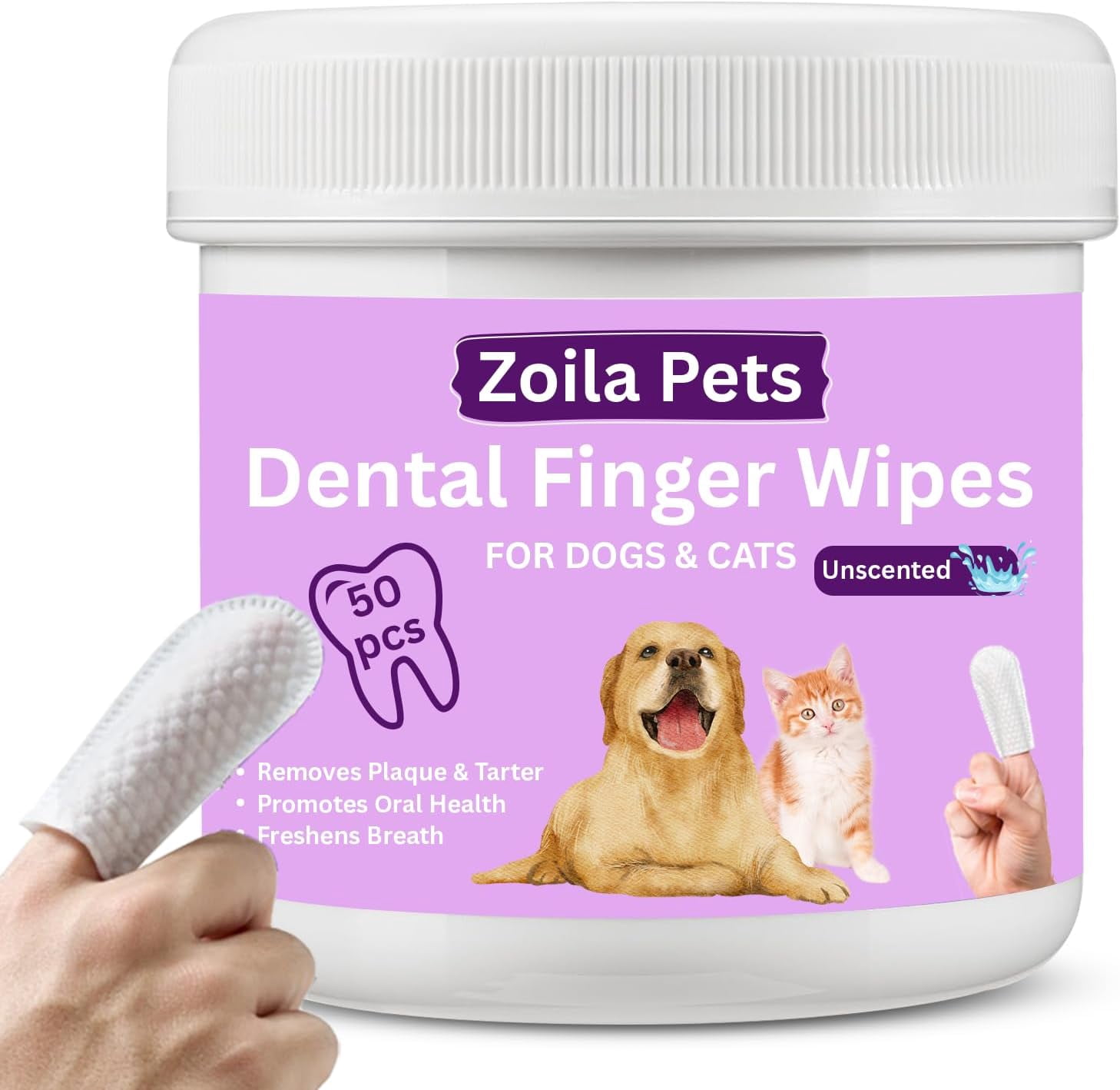 Triple Pet EZ Dog Dental Kit with Finger Brush and Dog Toothpaste