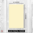 thumbnail image 6 of 8.5 x 14” Pastel Color Paper – Great for Cards and Stationery Printing | Legal, Menu Size | Lightweight 20lb Paper | 100 Sheets | Ivory, 6 of 6