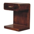 thumbnail image 4 of Artisan Furniture Solid WoodChestnut T-Bar Rounded Bedside , Brown & 1 Drawer, 1 Shelf, 4 of 7