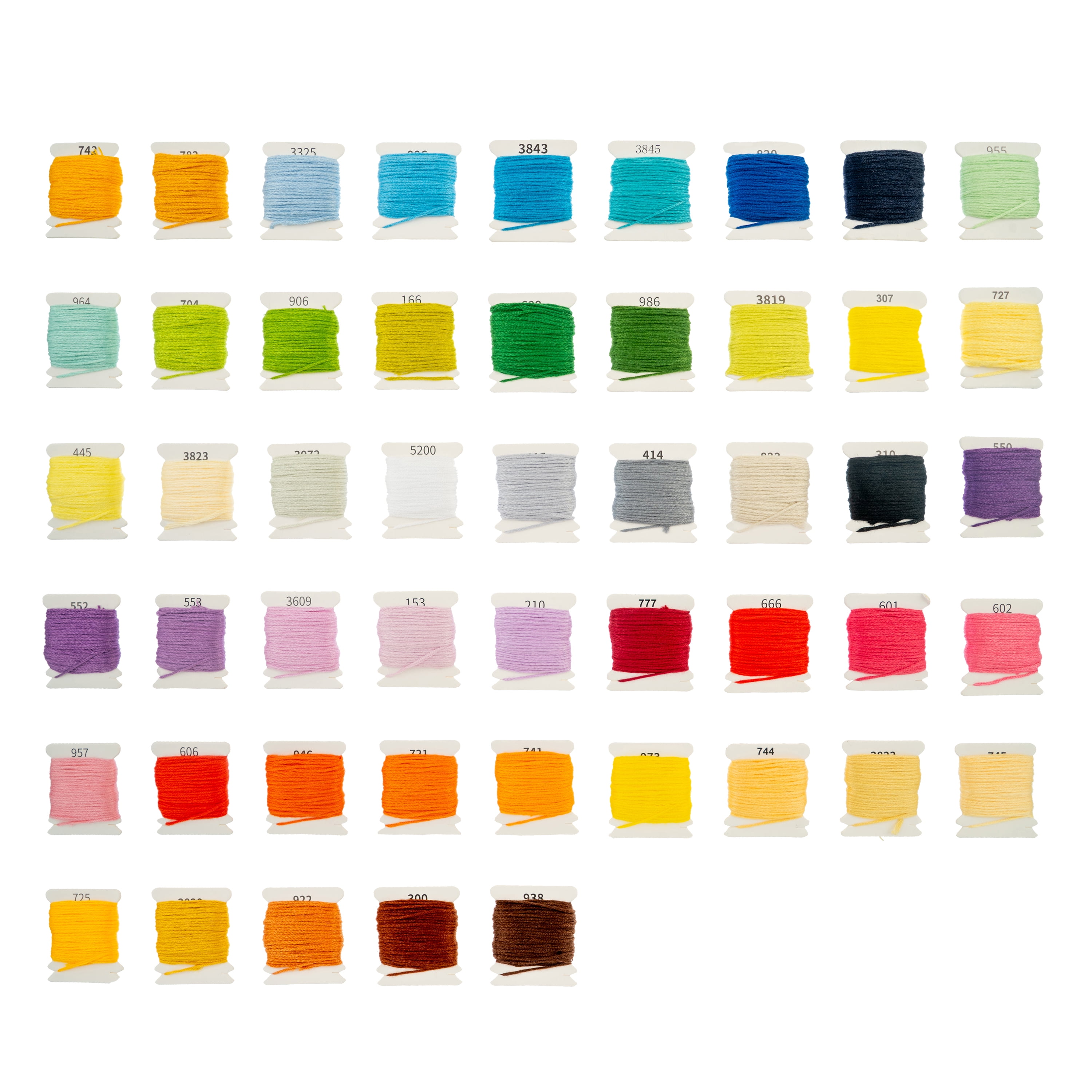 John Bead DIY Craft Embroidery Floss Kit with Organizer Box for Beginner, Included 50 Colors of Threads, Letter Beads, Cross Stitch Kits Christmas Gifts