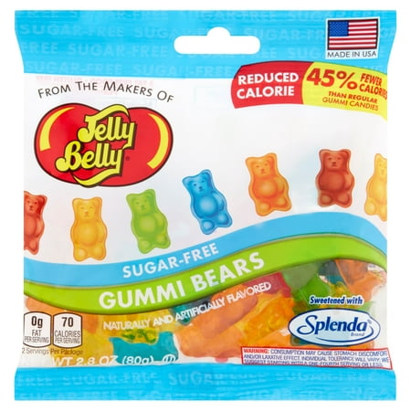 Jelly Belly Sugar-Free Gummi Bears, 2.8 Oz