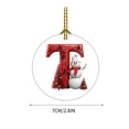 thumbnail image 2 of PRETXORVE Christmas Decor, Christmas Tree Decorations, 2024 26-Letter Christmas Snowman Christmas ornament - Acrylic Car ornament Saint, 2 of 5