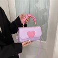 thumbnail image 3 of Bolso bandolera de piel sintética para citas y desplazamientos diarios de chicas morado, 3 of 5