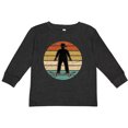 thumbnail image 3 of Inktastic Skateboarding Retro Sunset Skateboarder Boys Long Sleeve Toddler T-Shirt, 3 of 5