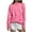 Pink, variant on WRKEKC Women's Heart Print Crewneck Knit Pullover Sweater Long Sleeve Casual Loose Fit Cozy Valentine Tops Womens Sweater