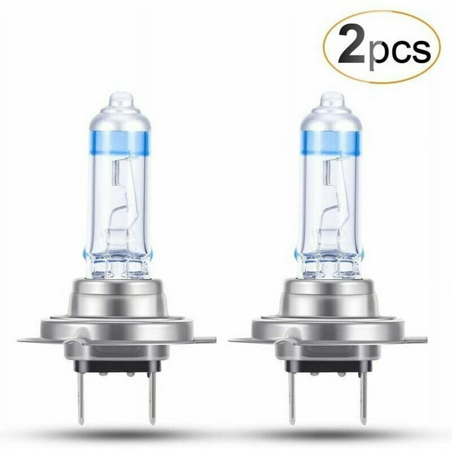 Bombillas para faros delanteros H7 de alto rendimiento, iluminación blanca cálida con filamento mejorado para una mayor durabilidad (luz blanca ultra brillante)
