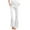 White, variant on BLVB Flare Pants for Women Cotton Linen Casual Summer Bell Bottom Pants Loose Drawstring Elastic Waist Cropped Trouser