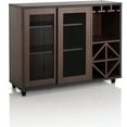 thumbnail image 3 of Furniture of America Francis Industrial Multi-Storage Dining Buffet, Vintage Walnut, 3 of 7