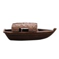 thumbnail image 1 of IFANLANDOR 1 Pce Bateau de Pêche Modèle Bronze pour Décoration Intérieure Extérieure, 1 of 4