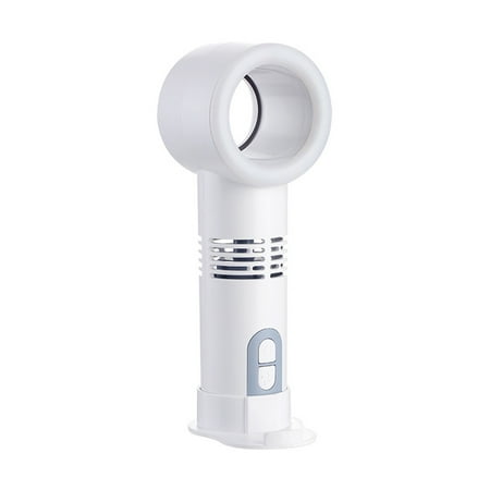 

Zioy Handheld Fan with LED Night Light 3 Wind Speeds Bright Adjustment Ergonomic Design Pinch Free Phone Holder Mini Portable Bladeless Fan Home Office Use