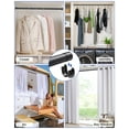 thumbnail image 3 of Supforce Closet Rods for Hanging Clothes,17-68in Stepless Adjustable Closet Rod,1.3in Diameter Heavy Duty Closet Hanging Rod, Matte Black, 3 of 9