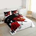 thumbnail image 3 of Homewish Boys Girls Chic Floral Red Rose Bedding Comforter Set 2pcs,Happy Valentine'S Day Twin Comforter Sets Microfiber,Romantic Couple Lover Butterflies Breathable Bedding Set, 3 of 8