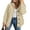 B Beige, variant on Eytino Hooded Cardigan Sweaters for Women Long Sleeve Button Down Knit Sweater Coat Outwear with Pockets
