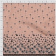 thumbnail image 2 of oneOone Polyester Lycra Peach Fabric Artistic Flower Panel Sewing Material Print Fabric By The Yard 56 Inch Wide, 2 of 3
