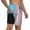 Black, variant on Men's Transgender Flag Swim Trunks with Compression Liner Bathing Suit Swimwear