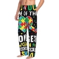 thumbnail image 6 of Salouo I Love With Autism Print Pajama Pants for Men, Lounge Pants Elastic Waistband Casual Men's sleepwear Loungewear Sleep Pajama Pant -Medium, 6 of 7