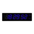 thumbnail image 1 of Abbracc LED Digital Clock Bedroom Display Date Calendar Bar Wall Hanging Alarm Clock Blue, 1 of 9